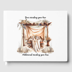 Livre D'or Boho Toscan country restaurant italien mariage