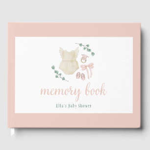 Livre D'or Boho Vintage tenue Baby shower mémoire