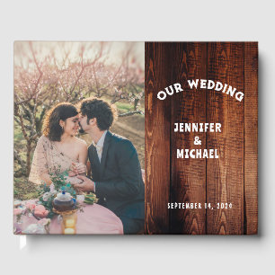 Livre D'or Bois de grange rustique photo mariage campagnard r