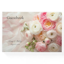 Bouquet de ranunculus closeuse rose et blanc