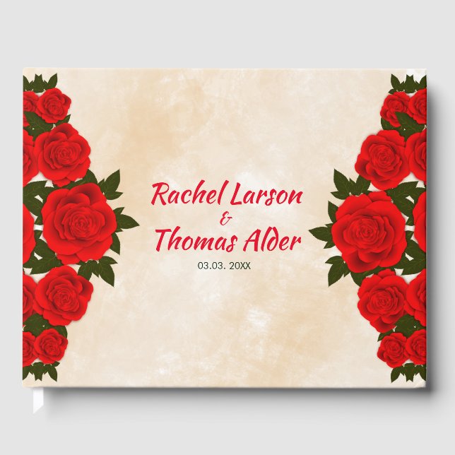 Livre D'or Bouquet Red Roses (Recto)