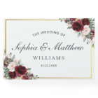 Bourgogne rose rose rose Mariage de verdure