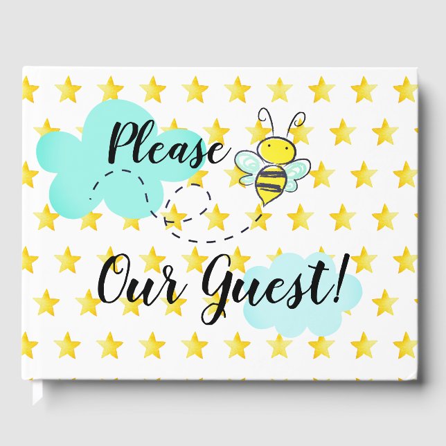 Livre D'or Bumble "Bee Our Guest, Love You to Moon" Étoiles (Recto)