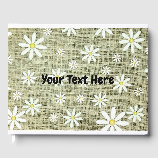 Livre D'or Burlap Daisy (Recto)