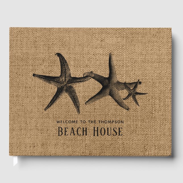 Livre D'or Burlap Starfish Family Beach House (Recto)
