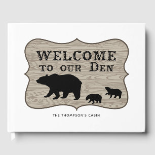 Livre D'or Cabine d'ours rustique