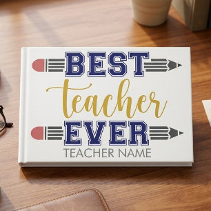 Livre D'or Cadeau personnalisé Meilleur Enseignant - Cadeau p