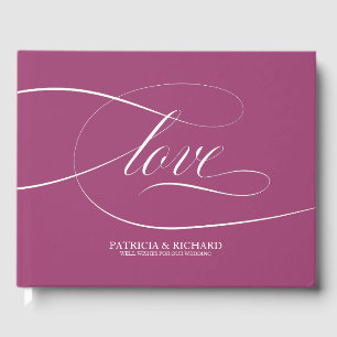 Livre D'or Cahier d'hôtes Mariage simple et élégant