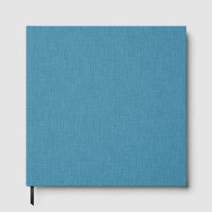 Livre D'or Calme & simple Fond texturé en lin bleu