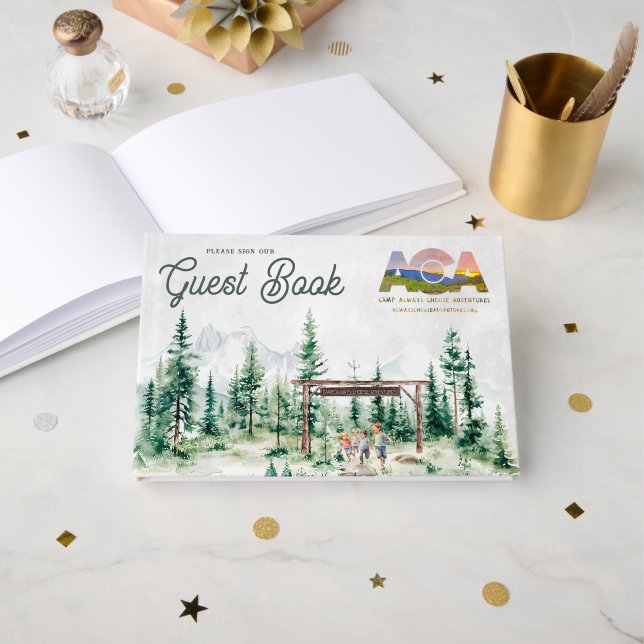 Livre D'or Camp Choisissez toujours Aventures (Recto ouvert)