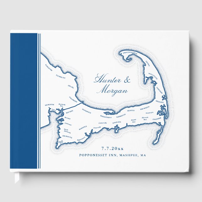 Livre D'or Cape Cod Carte Destination Mariage (Recto)