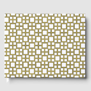 Livre D'or Carré moderne Motif or