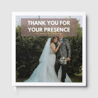 Livre D'or Carte de remerciement de mariage – Couple élégant