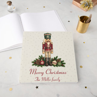 Livre D'or Casse-noix de Noël nordique avec ornement d'art fo