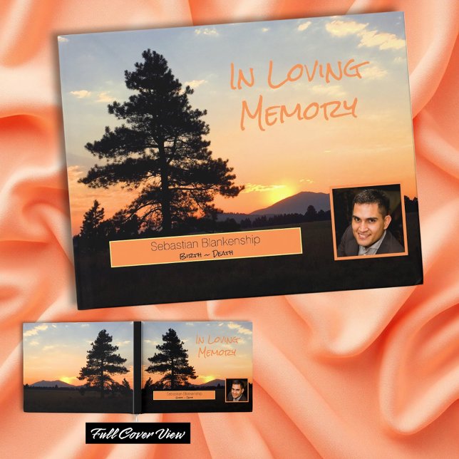 Livre D'or Célébration de la vie Coucher de soleil Tranquille (fun cover custom photo design)