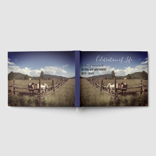 Livre D'or Célébration De La Vie De Beaux Chevaux Personnalis (Complet)