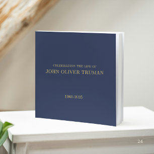 Livre D'or Célébration de la vie des funérailles commémorativ
