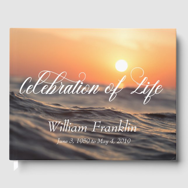 Livre D'or Célébration de Life Beach Sea Water Memorial (Recto)