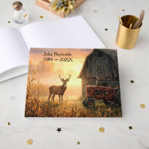 Livre D'or Cerf Country Buck dans la brume matinale