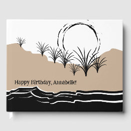 Livre D'or C'est une fête de plage heureux Anniversaire Nom