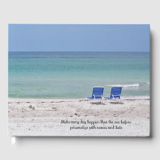 Livre D'or Chaises sur le Beach Guest Book
