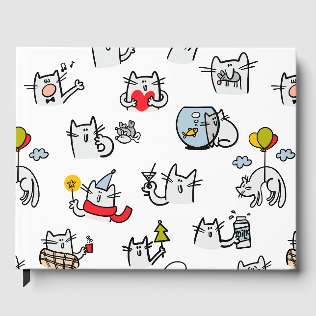 Livre D'or Chats amusants, lait et magie. (Recto)