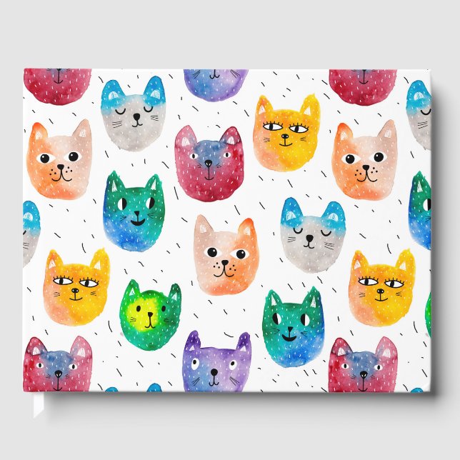 Livre D'or Chats aquarelles et amis (Recto)