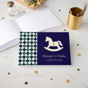Livre D'or Cheval à bascule Prépa Argyle 1er anniversaire