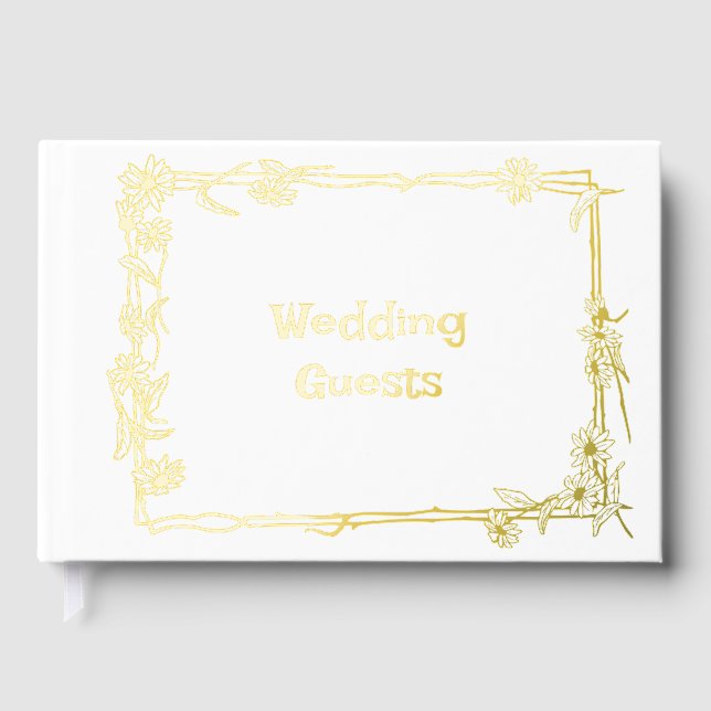 Livre D'or Christian Wedding Guest Book Customizeable  (Recto)