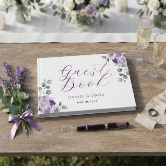 Livre D'or Chuchotements de Lavande : Élégance en Fleur