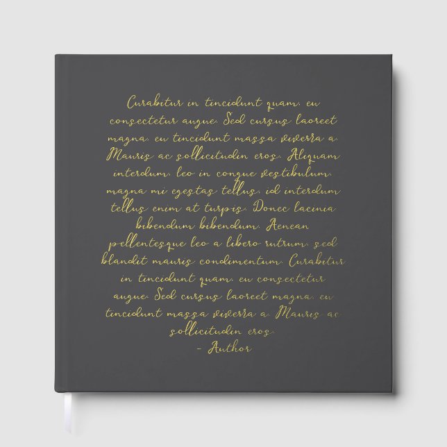 Livre D'or Citation personnalisée poème Votes mariages (Recto)