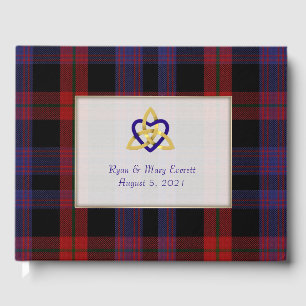 Livre D'or Clan Brown Carreaux Celtique Cœur Mariage 1