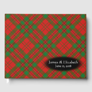 Livre D'or Clan écossais Livingstone Tartan Plaid Mariage