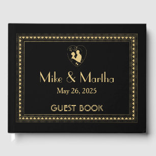 Livre D'or Classic Vintage Great Gatsby Art Déco Mariages Gue