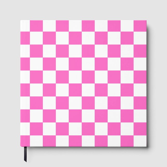 Livre D'or Classic visual pink checkerboard  (Recto)