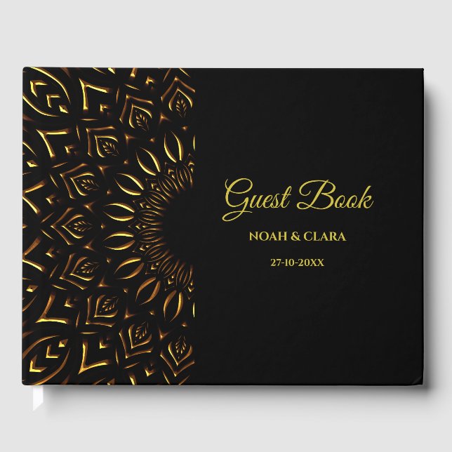 Livre D'or Classique mandala classique élégant dec art (Recto)