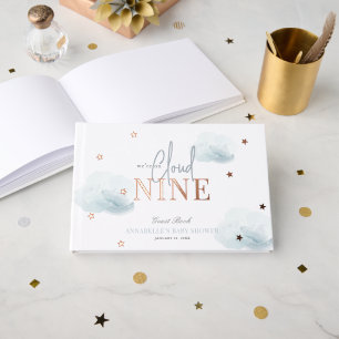 Livre D'or Cloud 9/9/Neuf Clouds Bleus Baby shower garçon