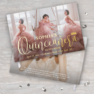 Livre D'or Collage photo Quinceañera Conserver les scripts mo