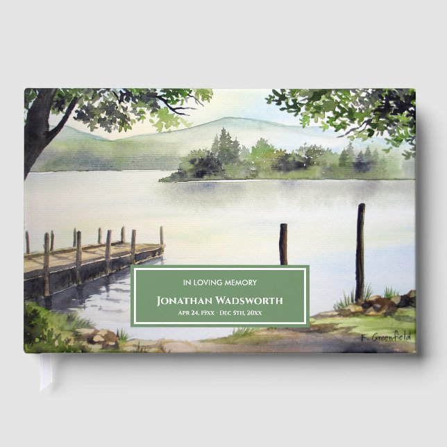 Livre D'or Condolence Derwentwater Keswick Lake District (Recto)