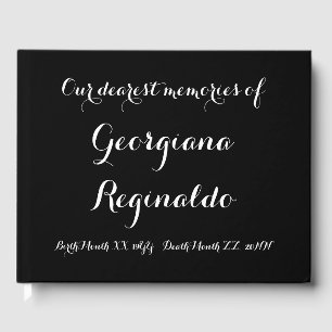 Livre d'or Condolences basiques et simples