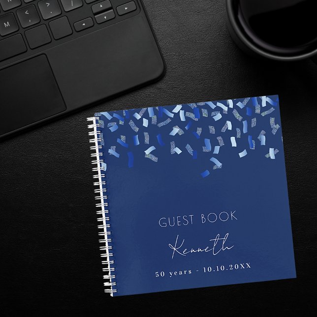 Livre d'or confetti bleu (Créateur téléchargé)