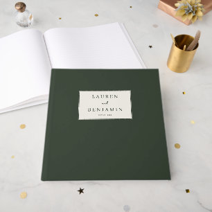 Livre D'or Confettis Verts Sophistiqués