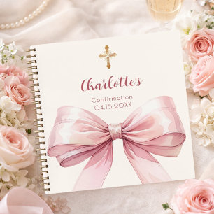 Livre d'or Confirmation blush arc rose