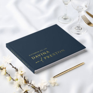 Livre D'or Contemporain Script Moderne Simple Minimaliste MAR