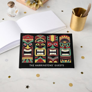 Livre D'or Cool Tiki Totems nom et texte personnalisés