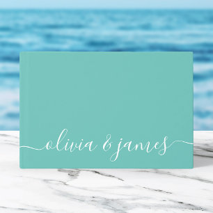 Livre D'or Couleur de fond modifiable Calligraphie Mariage