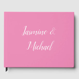 Livre D'or Couleur rose minimaliste moderne professionnelle