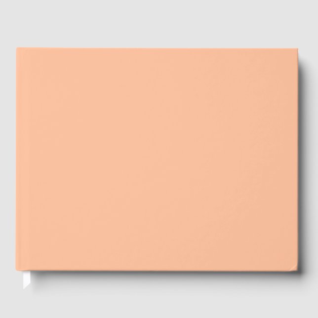 Livre D'or Couleur solide Fuzz Peach (Recto)