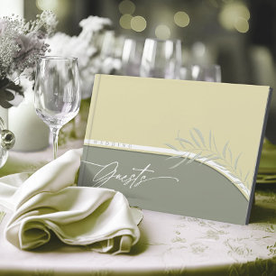 Livre D'or Couleurs Eucalyptus Mariage Vert ID901