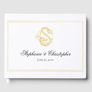 Livre D'or COULEURS MODIFIABLES CS Monogramme SC Monogramme L